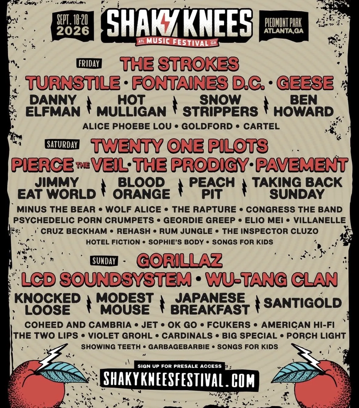 Shaky Knees 2026