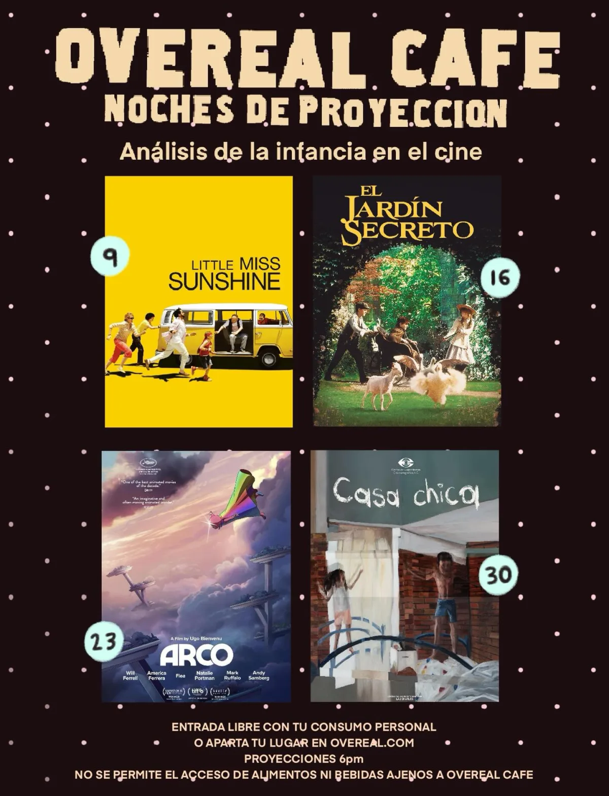 Noches de proyección - 16 de Abril